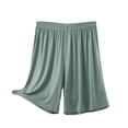 thumbnail image 4 of NominalSnug Pajama Sets for Women Round Neck Short Sleeve Sleep Shirts Wide Leg Pleated Shorts Casual Loose Loungewear, 4 of 6