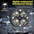 thumbnail image 4 of 3 Inch Round LED Off Road Driving Lights,DFITO 2PCS 9V-36V LED Pods 20W 4800lm, Trucks ATV UTV SUV RV Car Jeep Off-Roading Fog Offroad Tractors Work Lighting, 4 of 10