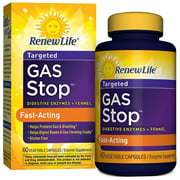 Renew Life Adult Digestive Enzyme - Gas Stop Enzyme Supplement -- 60 Vegetable Capsules