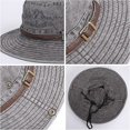 thumbnail image 3 of Men Foldable Sun Hat Safari Hat Anti UV Outdoor Mountaineering Travel Hat Fisherman Cap Bucket Hat，G, 3 of 5