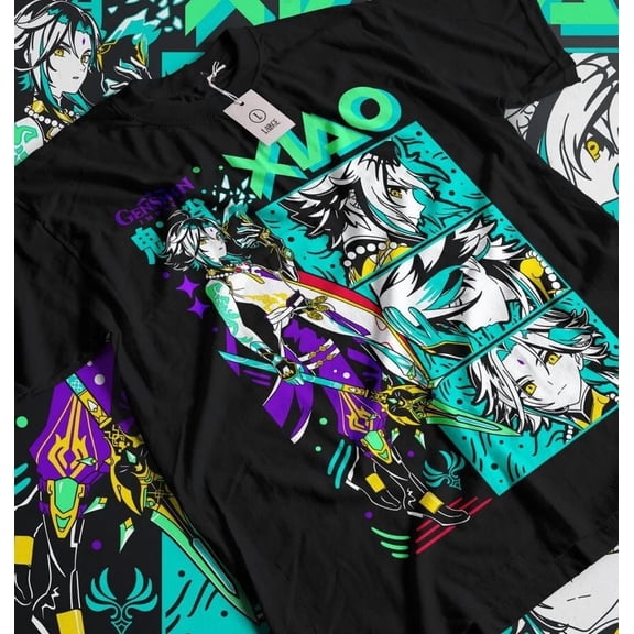 Xiao Genshin Impact T-shirt Anime Manga Shirt T-shirt S M L XL 2XL 3XL 4XL 5XL