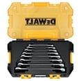 thumbnail image 5 of DEWALT TOUGHSERIES 8-Piece SAE Combination Wrench Set Plus Stackable Case with Clear Lid, DWMT45427, 5 of 6