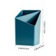 thumbnail image 3 of Clean Desk Pen Organizer 2 Compartment Plastic Storage Caddy For Office School And Home Supplies In White And Blue, 3 of 6