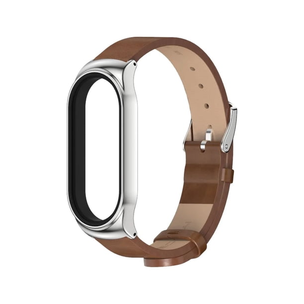 Correa Para Xiaomi Mi Band 8/9/10 Piel Y Acero Inox +1 Mica