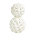 thumbnail image 5 of DecMode Cream 5" Abstract Decorative Ball Polystone Orbs & Vase Filler (2 Count), 5 of 7