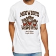 thumbnail image 2 of Meowboys T-Shirt – Funny Cowboy Cat Graphic Tee, Western Rodeo Humor for Cat Lovers, 2 of 5