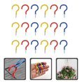 thumbnail image 1 of FUEENIRVA 30Pcs Aluminum Alloy Hanging Ceiling Hooks Screw Cup Hooks Assorted Colors for Cabinets, 1 of 8
