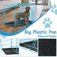 thumbnail image 3 of CL.HPAHKL 48 inch Pets Dog Cage for Large Dogs, Folding Dog Crates and Kennels Double Door, Pet Cage with Tray Pan for Large Animals, 3 of 7