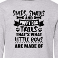thumbnail image 4 of Inktastic Snips Snails and Puppy Dog Tails That's What Little Boys Long Sleeve Youth T-Shirt, 4 of 5