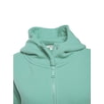 thumbnail image 4 of A2Y Women's Casual Kangaroo Pocket Zip Up Snap Button Sweatshirt Hoodie Jacket (S-3XL) Light Green S, 4 of 5