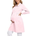 thumbnail image 1 of Neewe Women's Plain Maternity Solid Color Long Sleeve Turn-down Collar Work Clothes Nurse Clothes(s-3XL), 1 of 7