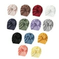thumbnail image 4 of KelaJuan Newborn Baby Turban Hat, Classic Bow Knot Beanie Cap Stretchy Head Wrap for Infants, 4 of 6