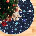 thumbnail image 5 of FMSHPON Galaxy Star Xmas Christmas Tree Skirt Stand Mat for Holiday Party Decoration Indoor Outdoor 48 inches, 5 of 6