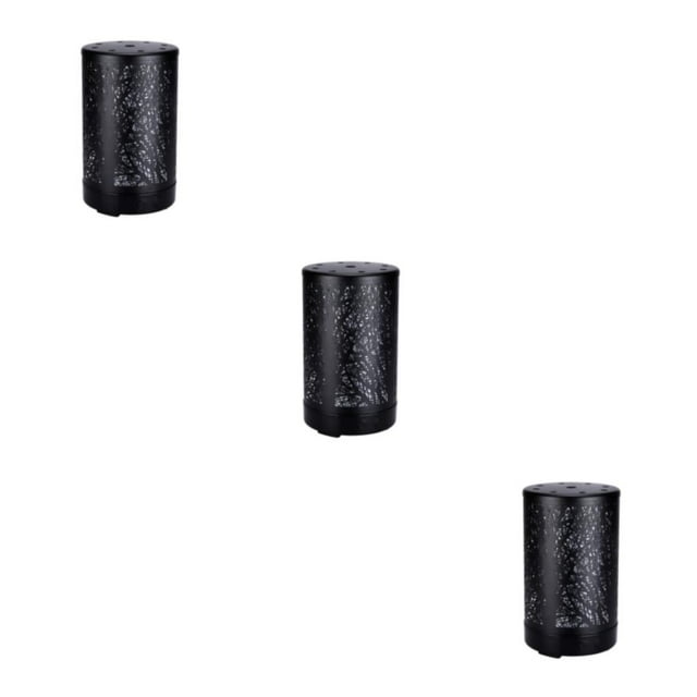 Bearachild Difusor de aceite con características multifuncionales y opciones de color 7LED Regalo Aromaterapia Aceite esencial Base negra Type1 NO1