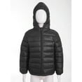 thumbnail image 2 of TSSOE Kids Boys Girls Down Jacket Coat Winter Warm Hooded Puffer Coats Lightweight Water-Resistant Black 170, 2 of 6