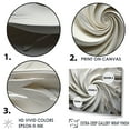 thumbnail image 5 of Designart "Majestic Motion In White I" Abstract Spirals Picture Framed Wall Art Living Room, 5 of 5