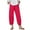 B212 Watermelon Red pants for women plus size clearance under $5, variant on Women Pants Under $5! Xqxayjr Women's Capri Pants Casual Summer Cotton Linen High Waisted Plus Size Cropped Pants Lounge Pants Trousers