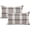 Brown, variant on Set of 2 Retro Farmhouse Outdoor/Indoor Buffalo Tartan Chequer Stripe Plaid Cotton Linen Decorative Throw Pillow Case Cushion Cover Pillowcase for Sofa Chair,Blue,20x20inch