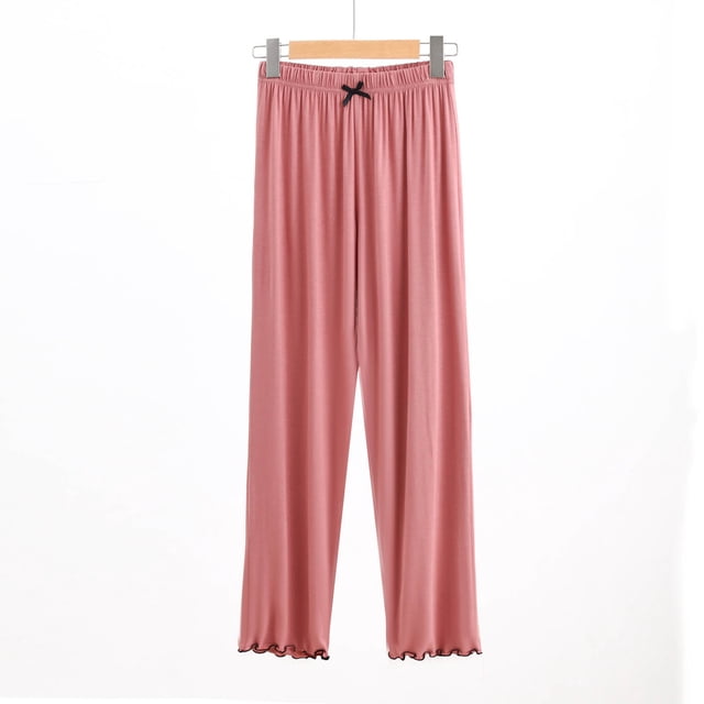 asjyhkr Womens Pajama Pants Soft Comfy Lightweight Elastic Drawstring Modal Sleep Bottoms Lounge Pants