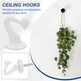 thumbnail image 4 of Uxcell Swag Hooks Heavy Duty Ceiling Hooks with Hardware Installation for Plants and Chandeliers White, 4 of 7