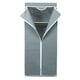 thumbnail image 5 of Armario de ropa plegable de tela no tejida con cremallera, organizador de almacenamiento (gris plateado), 5 of 11