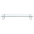 thumbnail image 2 of vidaXL Monitor Stand White 60x35x8 cm Tempered Glass and Metal, 2 of 5