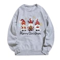 thumbnail image 3 of Chandail en Molleton Femme Tendance Chandail Imprimé Flocon de Neige de Noël à Capuche Manches Longues Mode Automne, 3 of 3