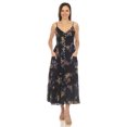 thumbnail image 1 of White Mark Robe Maxi à Imprimé Floral à Col en V pour Femmes, 1 of 6