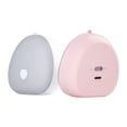 thumbnail image 2 of Lámpara de noche rosa para niños, LED recargable por USB-C, luz nocturna pequeña con control táctil RGB, regulable., 2 of 5