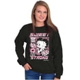 thumbnail image 3 of Kanji Betty Boop Sweet But Strong Women Plus Size Sweatshirt Brisco Brands 5X, 3 of 5