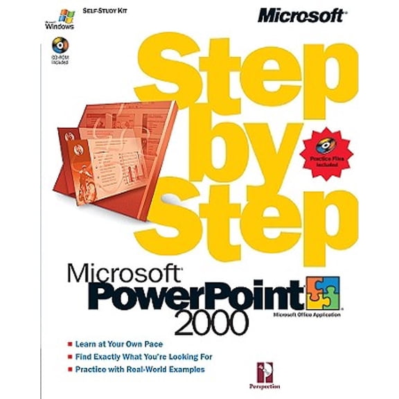 Pre-Owned Microsoft PowerPoint 2000 Step by Step (Paperback) by Perspection Inc, Perspection