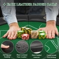 thumbnail image 5 of Homhum Round Folding Poker Table for 8 Players, Texas Holdem Game Table Foldable, Green, 5 of 8