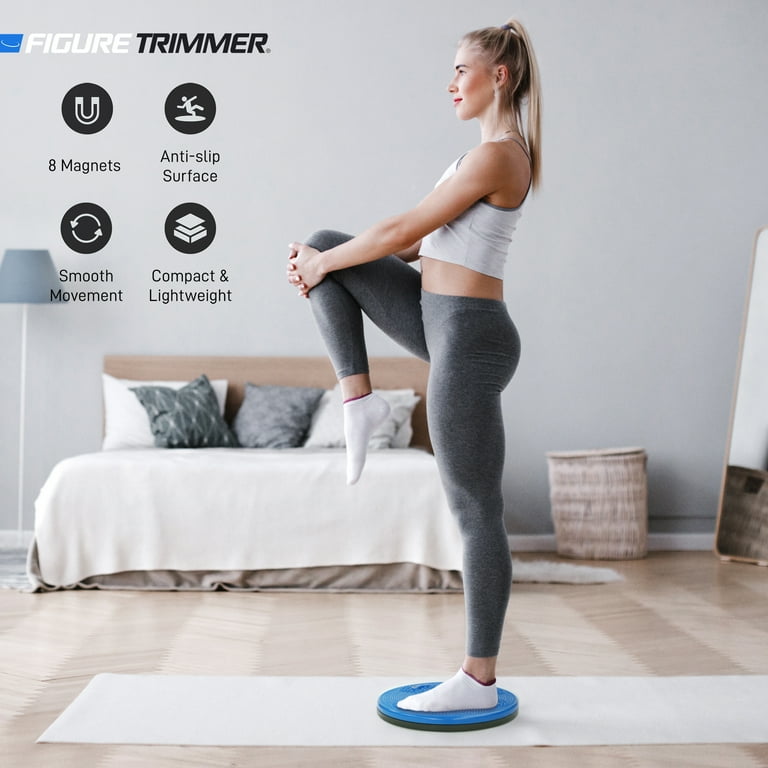 Figure Trimmer Premium Ab Twist Board 12 inch Waist Trimmer Balance Exercise Disc Board with 8 Magnets