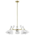 thumbnail image 3 of Pendant Ceiling Light Fixture, White, Metal, Modern Contemporary, Mid Century Kitchen Room Cafe Bistro Restaurant Hospitality, 3 of 7