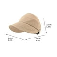 thumbnail image 5 of Mauxuk UPF 50+ Foldable Sun Hat Wide Brim UV Protection Ponytail Friendly Adjustable Drawstring for Beach Fishing Hiking Outdoor, 5 of 5