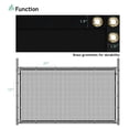 thumbnail image 6 of 5' x 54' Black Privacy Fence Screen Heavy Duty Windscreen Mesh Fencing Shade Fabric with Brass Grommets for Outdoor Fence Garden Patio Swimming Pool, 6 of 8