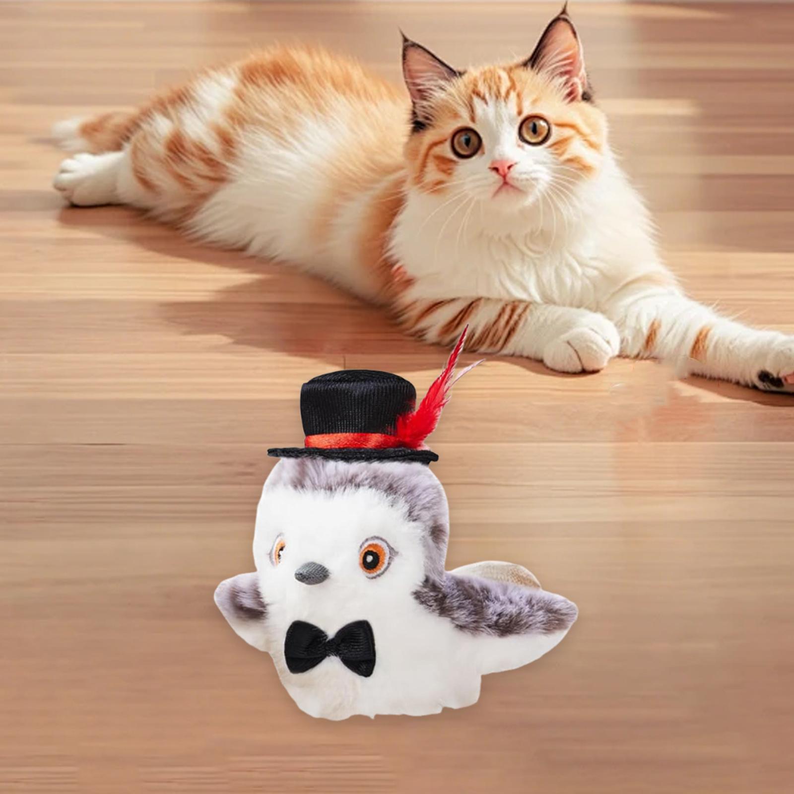 Serenable Flapping Bird Cat Toy Motion Activated Lifelike Electric Three Mode for Indoor Cats Cat Exercise Toy USB Rechargeable Style D