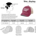 thumbnail image 4 of It's Almost As Hot As My Husband Hats for Womens Fashion Washed Distressed Baseball Cap,Deep Rose, 4 of 8
