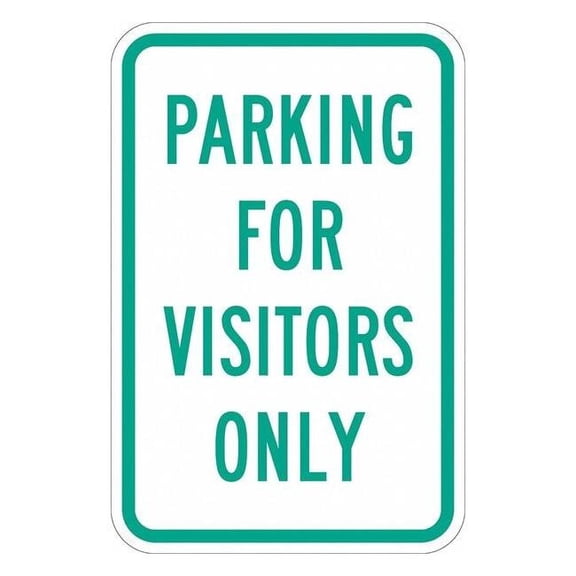Lyle Visitor Parking Sign,18" x 12, T1-1038-DG_12x18 T1-1038-DG_12x18
