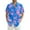 Dark Blue, variant on Yiaimeir Men's Short Sleeve Tropical Leaf Print Button-Down Shirt Casual Hawaiian Beachwear for Summer Parties,Size M-3XL