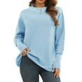 thumbnail image 1 of Pullover Sweater,Long Sleeved Sweater Women Pure Color Sweater Knitted Pullover Tops Rapid Response, 1 of 7