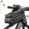 thumbnail image 2 of Peahefy Bike Bag,Bicycle Bag,Hard Shell Bike Packet Front-axle Beam Top Tube Waterproof Mobile Phone Saddle Bag Riding Equipment Colorful Reflective, 2 of 8