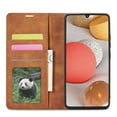 thumbnail image 6 of Samsung Galaxy A42 5G Wallet Case Samsung Galaxy A42 5G Luxury PU Leather Case, Book Folding Flip Retro Case with Kickstand, [RFID Blocking] Credit Card Slot Magnetic Closure Protective Cover, Brown, 6 of 11