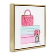 thumbnail image 2 of Stupell Industries Contemporary Pink Purse on Stacked Boxes Gold Floating Frame Canvas Art, 25 x 25, by Amanda Greenwood, 2 of 7