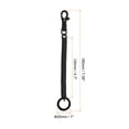 thumbnail image 2 of Uxcell Retractable Coil Springs Keychain with Plastic Lobster Clasp Keyring for Keys Wallet, Black 4 Pack, 2 of 6