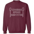 thumbnail image 2 of OXI Crewneck Sweatshirt - Wooden Spoon Survivor, Basic Casual Sweatshirts for Men's and Women Fleece Sweatshirt Long Sleeve - Maroon Large, 2 of 2
