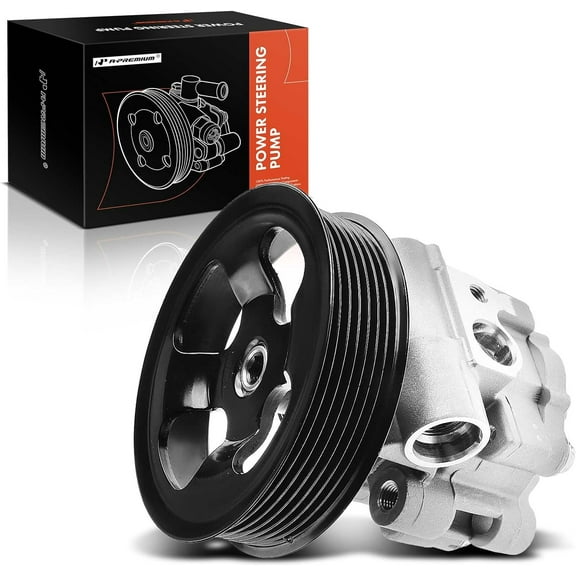 A-Premium Power Steering Pump, with Pulley, Compatible with Toyota 4Runner 2010 2011 2012 2013 2014 2015 2016 2017 2018 2019 2020, V6 4.0L, Replace # 21-486 4431060540