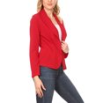 thumbnail image 3 of Women's Casual Long Sleeves Office Workwear Solid Blazer Jacket, 3 of 6