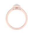 thumbnail image 3 of Imperial 1/3 Ct TDW Marquise Diamond Double Halo Engagement Ring in 10K Rose Gold (H-I, I2), 3 of 4