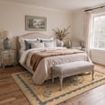 thumbnail image 2 of KUETH 2x7 Machine Washable Floral Runner Rug, Soft Low Pile Non Slip Backing Rug Runner, Sandy Blue Rug for Hallway Kitchen Bedroom, 2 of 5